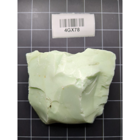 Jadeite Art Glass Cullet Glowing Uranium Swirl Opaque Slag Glass #4GX78 - Picture 7 of 7